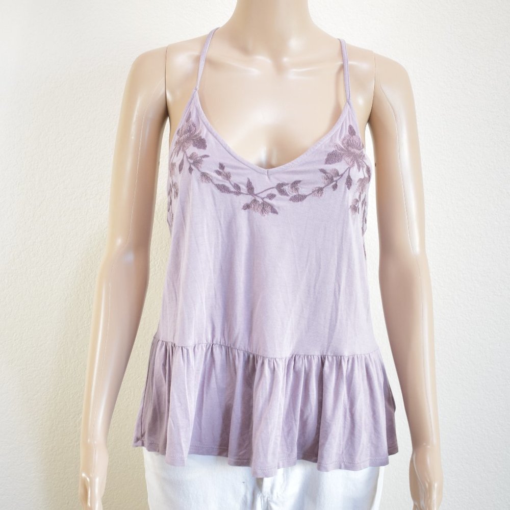 American Eagle Soft & Sexy Embroidered Tank Top